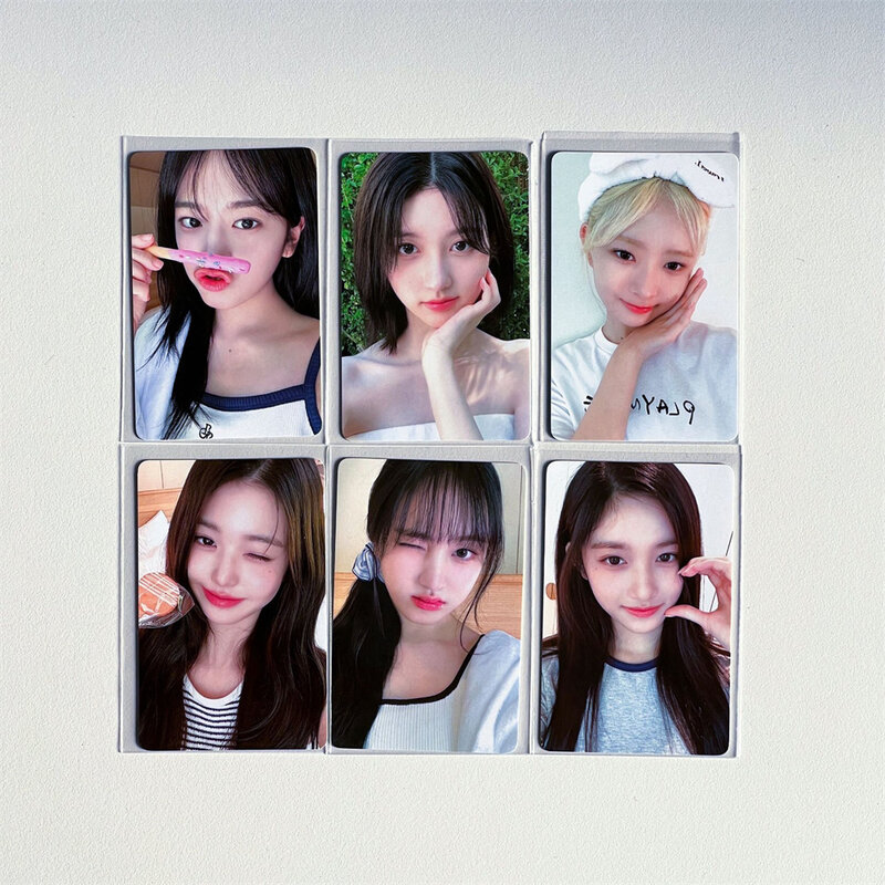 Kpop IVE A DREAMY DAY Summer Photo Shoot Photocards Polaroid Card Postcard Double Sides Waterproof LOMO Cards Gaeul LIZ Leeseo