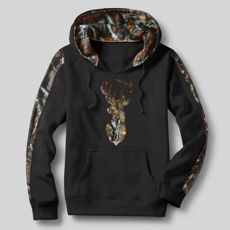 Men Spring And Autumn Casual Street Sports Tops Fashion Camouflage Patchwork Hoodies Drawstring Long Sleeve Pocket Hooded Blouse