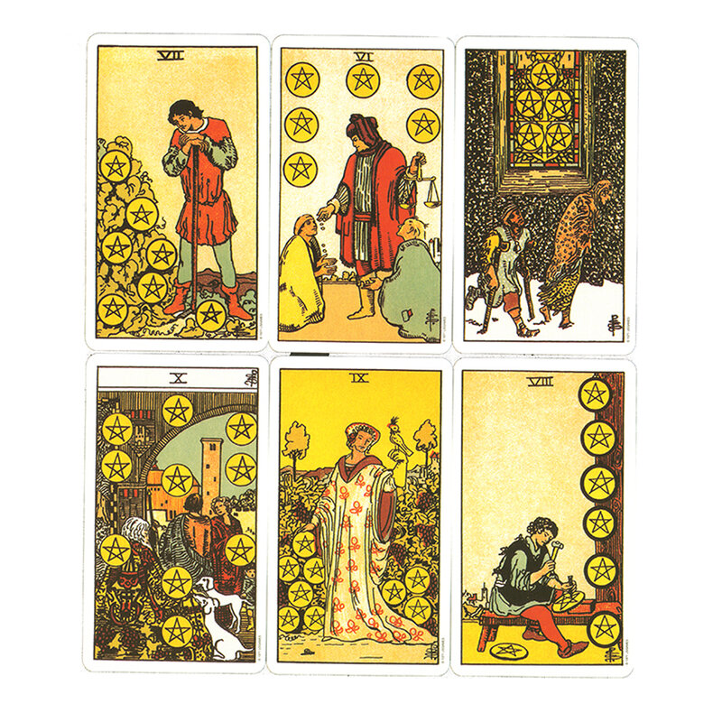 Baraja de Tarot Original Rider Waite, cartas de 78 piezas para principiantes, edición clásica, 10,3x6cm