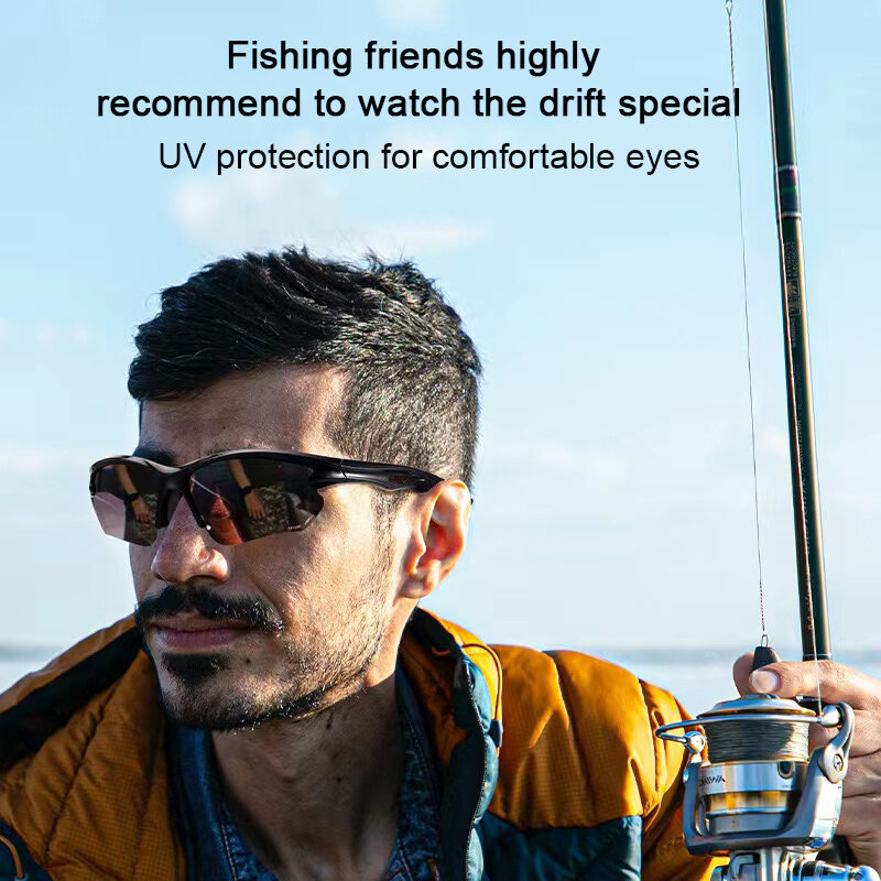 Outdoor profissional pesca óculos, óculos polarizados, anti-ultravioleta, 3 cores disponíveis, novo, 2022