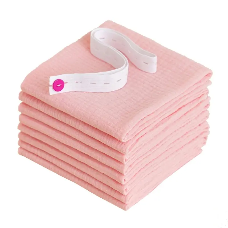 8x pañales gasa algodón para bebé, pañales para bebé transpirables ultrafinos, lavables y reutilizables, envío directo