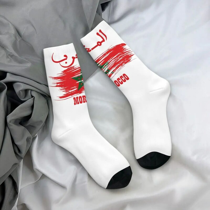MOROCCO Middle Socks for Women Men Accessories All Season Warm Crew Socks Sweat Absorbing