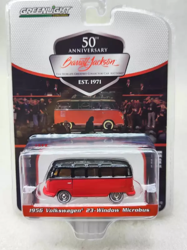 1:64 1956 Volkswagen 23-Window Microbus Diecast Metal Alloy Model Car Toys For Gift Collection W1316