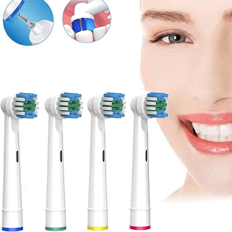 Cabezales de repuesto para cepillo de dientes eléctrico Oral B, boquillas suaves de cerdas Dupont, 4/8/12/16 piezas, SB-17A