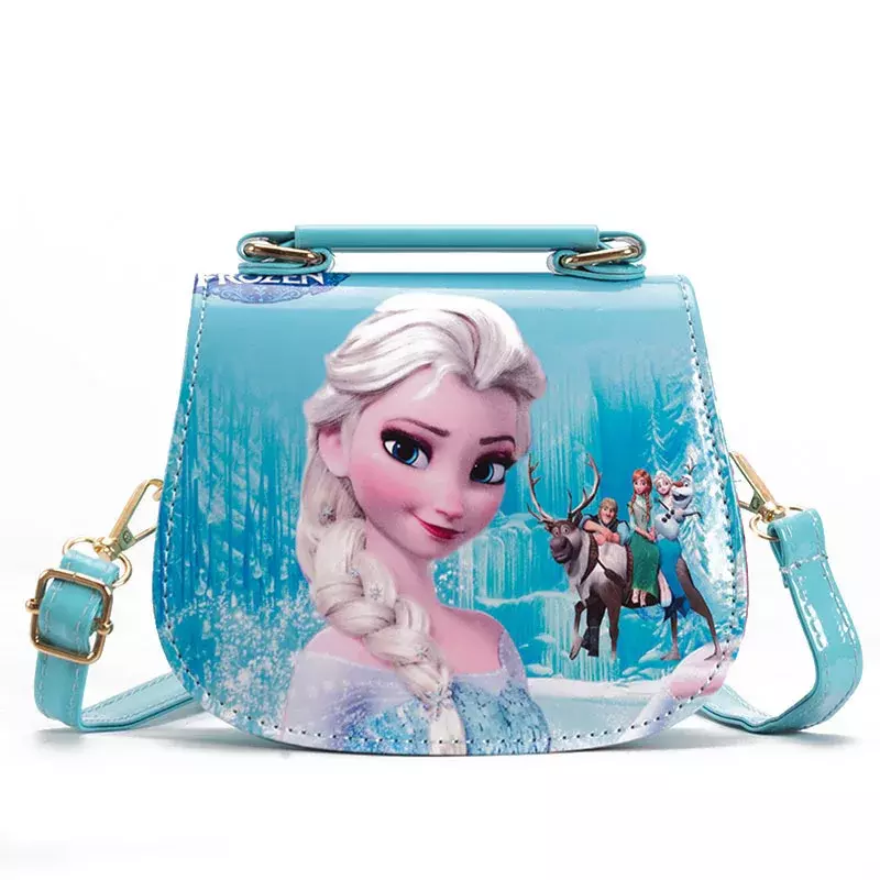 Disney dos desenhos animados congelados 2 sacos de ombro originais princesa elsa anna bonito impressão saco do mensageiro crianças meninas moda bolsa presentes