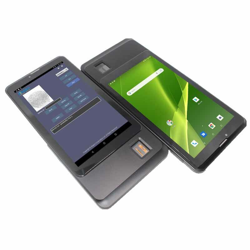 هاتف لوحي بشاشة 7 بوصة 4G LTE بشريحتين يدعم خاصية بصمة الإصبع وذاكرة وصول عشوائي 1 جيجابايت وذاكرة قراءة فقط 8 جيجابايت ومعالج رباعي النواة MTK8735 ونظام تحديد المواقع بنظام أندرويد 8.1 GSM