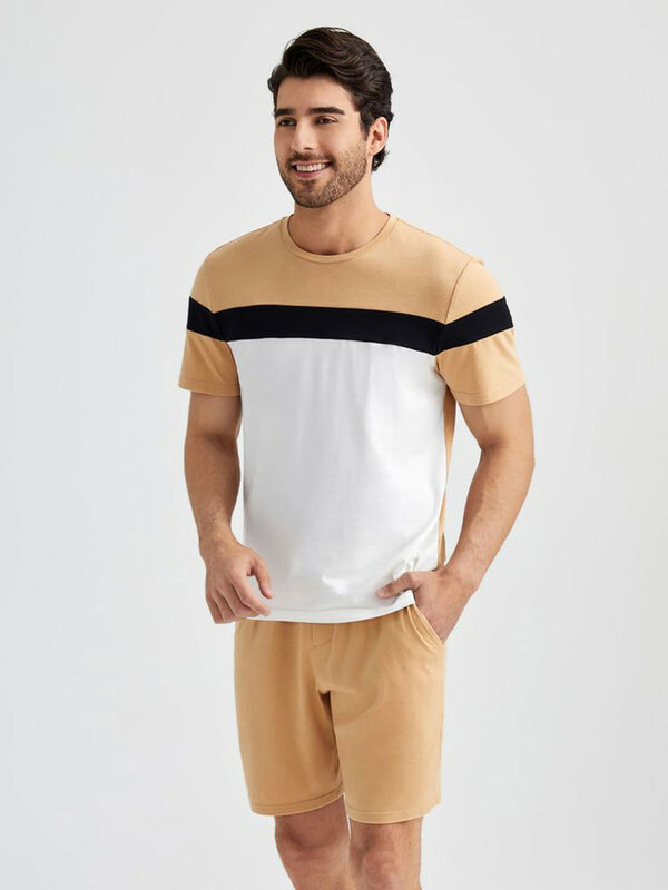Daily Street Men's Suit Men's Short-sleeved T-shirt And Shorts Suit Outdoor Beach Shorts Summer Urban Fashion T-shirt 3D Print