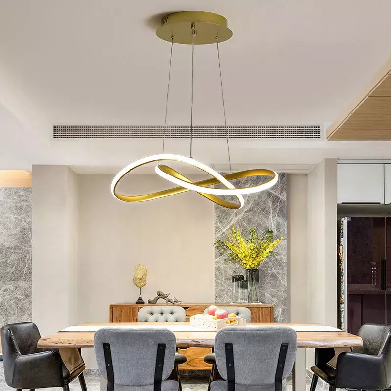 Lampu gantung meja makan minimalis Modern, lampu pencahayaan hotel Nordik mewah dekorasi rumah ruang tamu