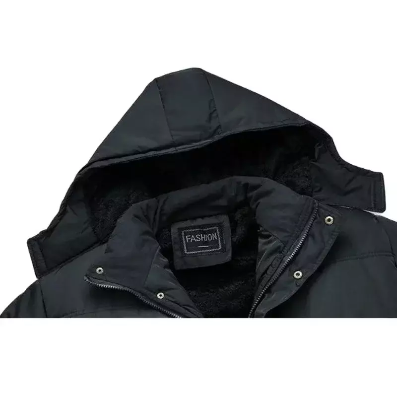 Парка мужская, пальто 2021, зимняя куртка, Мужская Утепленная водонепроницаемая верхняя одежда с капюшоном, теплая куртка, повседневные мужские куртки, утепленная Меховая куртка
