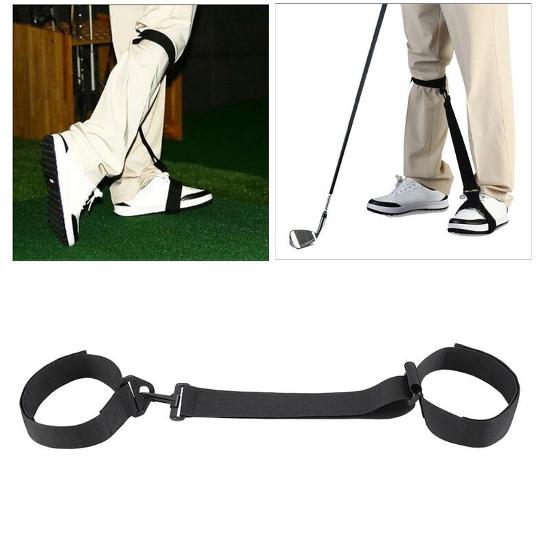 Sabuk kaki latihan ayun Golf, pita latihan koreksi postur tubuh, sabuk kaki latihan ayun Golf