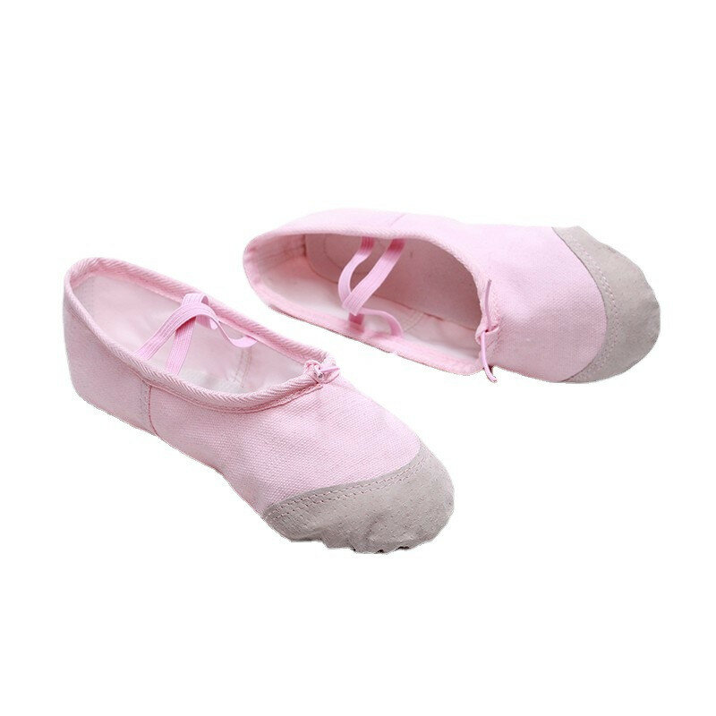 Professional Child Girls Kids tela di cotone Soft Ballet Dance Practice Shoes Gym muslimb Ballet pantofole