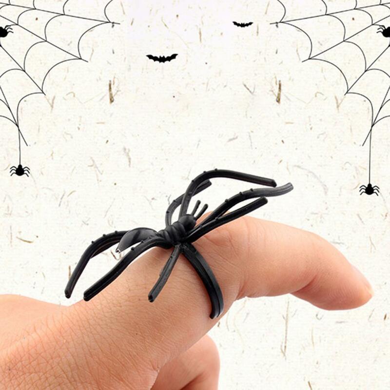 Кольцо-паук на Хэллоуин, кольцо-паук, украшение для вечеринки, реквизит паука, украшение паутины, украшение на палец, кольца в стиле хип-хоп, украшение