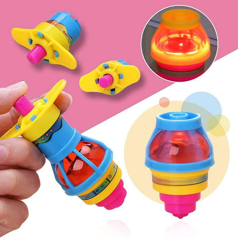 Giroscopio giratorio luminoso con luz intermitente, juguetes para niños, recuerdos de fiesta de Baby Shower