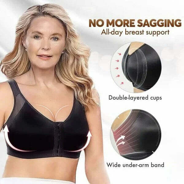 Adjustable Chest Brace Support Multifunctional Bra Front Closure Underwear Sports Top Invisible Push Up Bra Female Soft