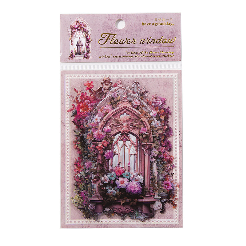12 confezioni/lotto davanti alla serie di vetrine In fiore pennarelli album fotografico decorazione PET sticker
