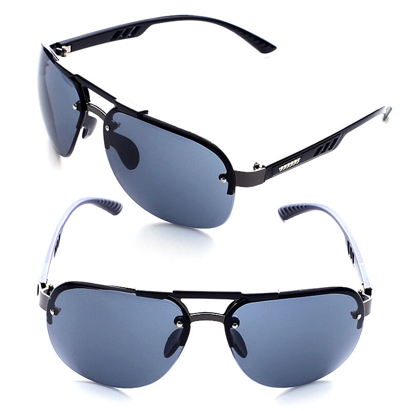 2023 nuovi occhiali da sole UV 400 Vintage Punk rettangolo senza montatura occhiali moda uomo occhiali da sole con montatura piccola alla moda occhiali senza cornice
