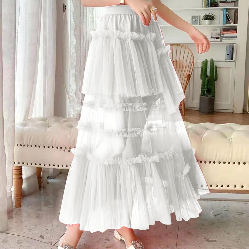 2023 Женская длинная Осенняя юбка, элегантный коктейльный костюм с высокой талией, юбка-клеш для свадьбы, женский купальный костюм с юбкой