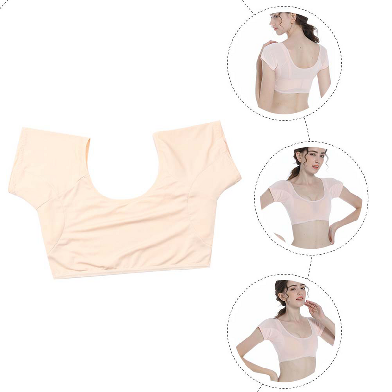 Breathable Underarm Sweat Mens Briefs Women Blouse Silk Absorbent Short Sleeve Mens Briefs