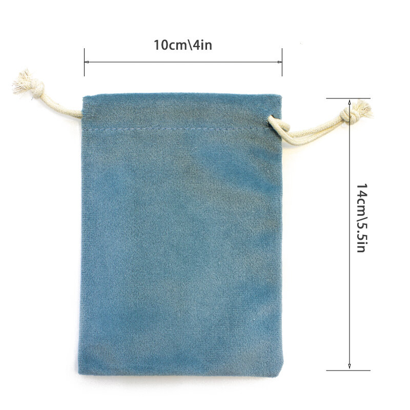 Multi Color Velvet Bag para Jóias Display, Drawstring Pouches, Chain Ring Embalagem Sacos, Embalagem do presente, 1PC