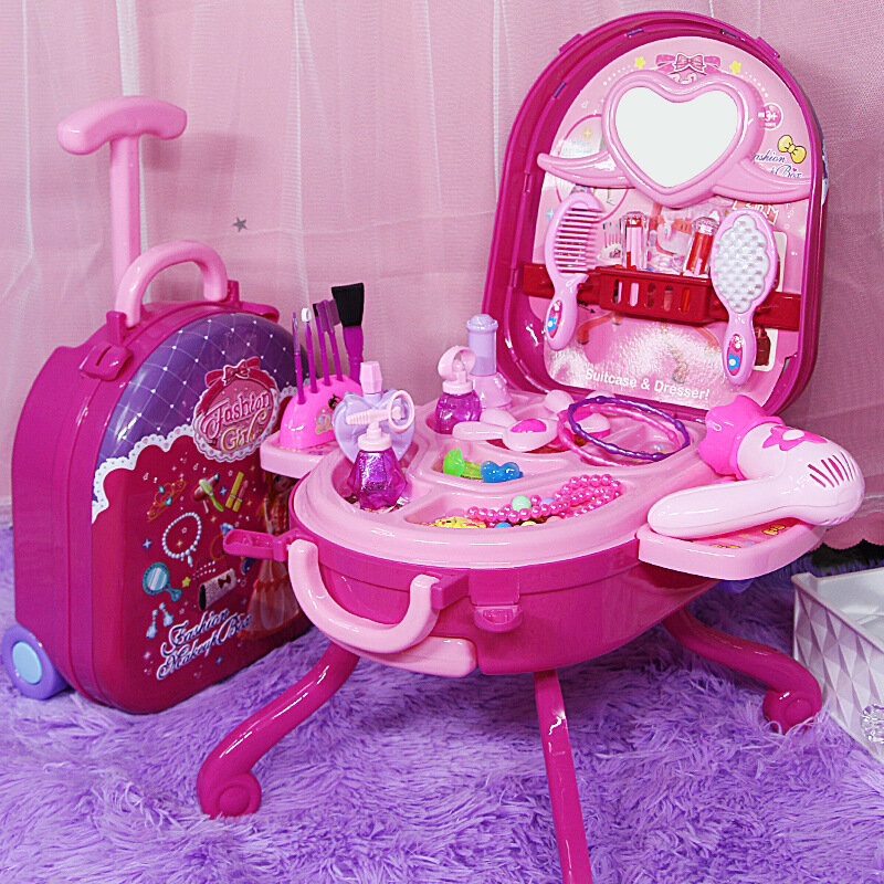 Play House Set Children's Dressing Table Toys For Girls From 6 to 10 Years Makeup Set For Girl Children's Nove Toy Birthday Gift