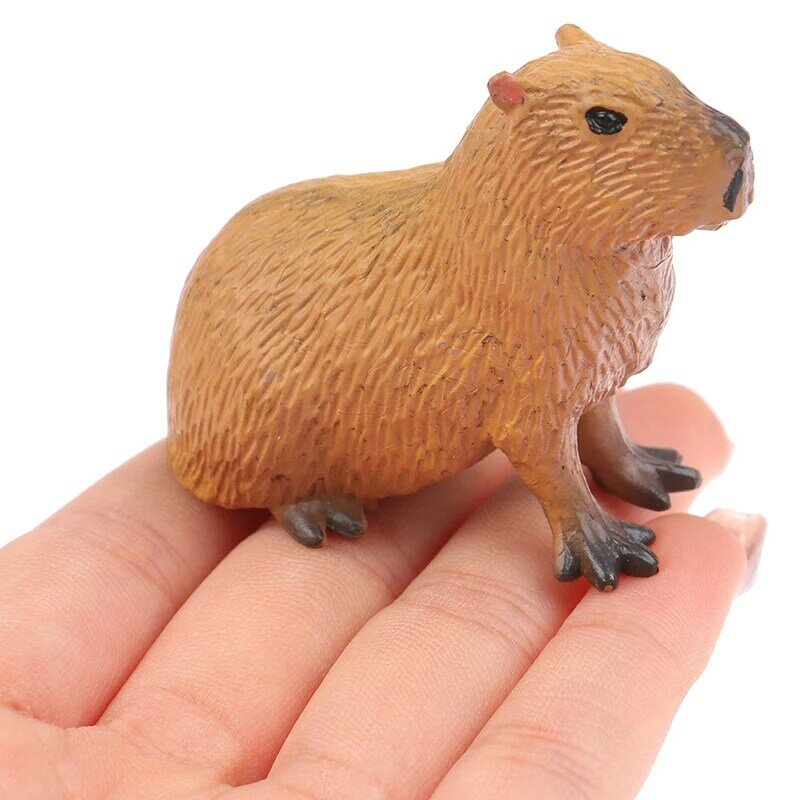 Новая модель Милых Мини-фигурок диких животных фигурки капибара экшн-фигурки детская коллекционная игрушка подарок