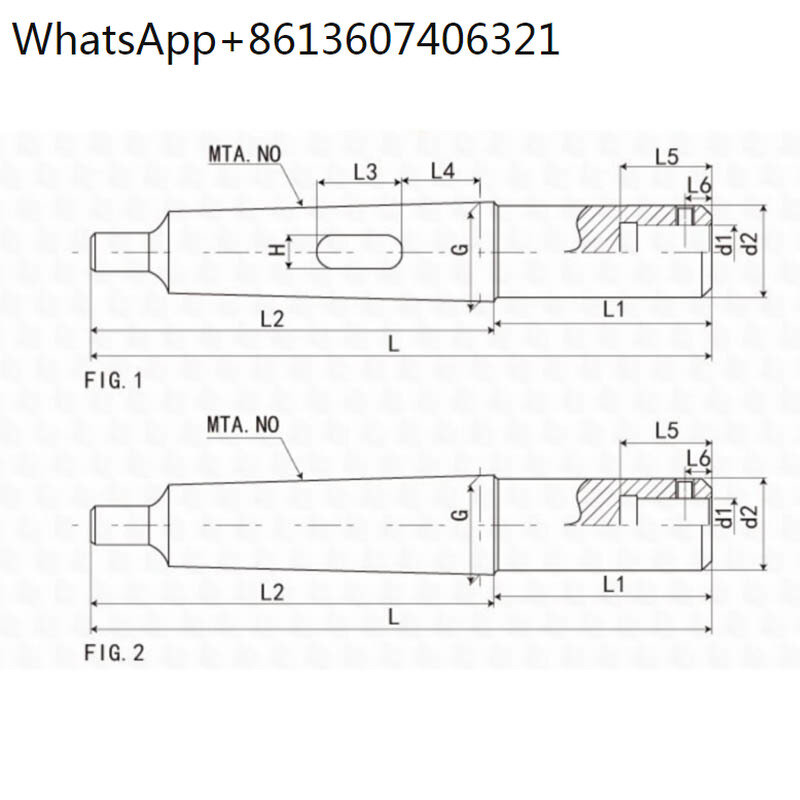 Morse chato porta-ferramentas, MTA 3, 4, 5, 6, Metric 80-LBK, cauda plana