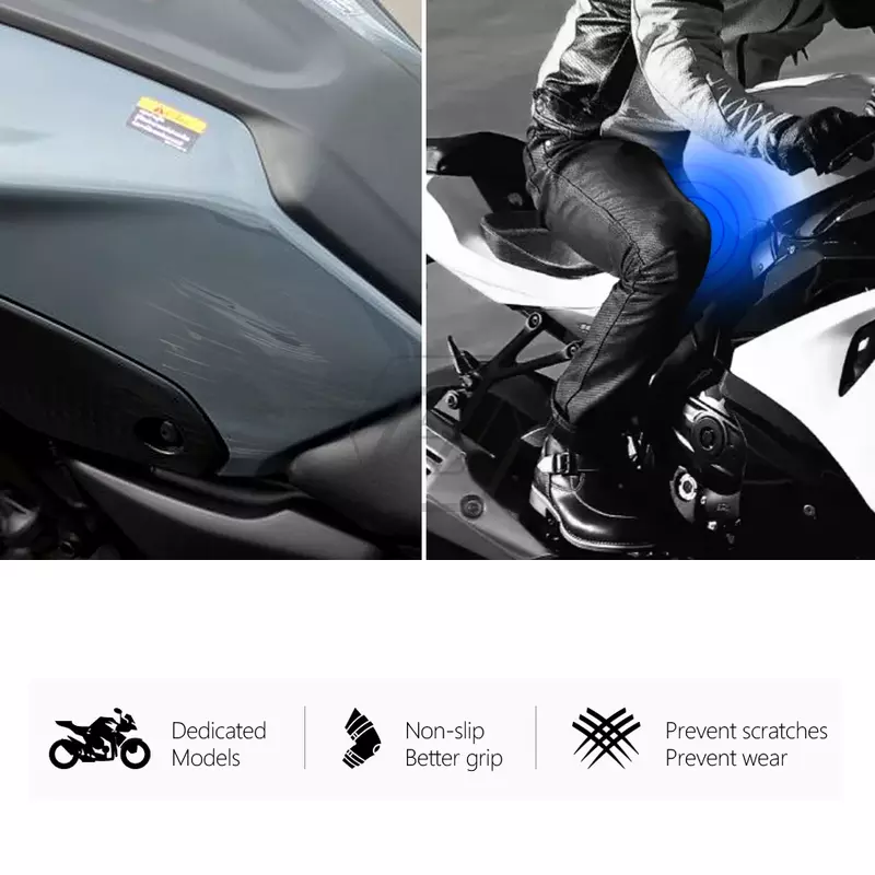Stiker sepeda motor untuk Honda CB650R 2019-2022, aksesori motor, pelindung bantalan tangki samping, traksi pegangan lutut