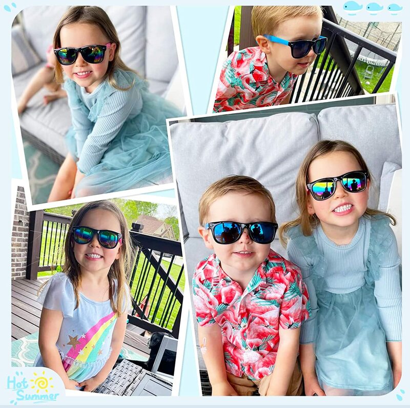 Детские солнцезащитные очки оптом, солнцезащитные очки для детских вечеринок, игрушки для бассейна, летние игрушки, игрушки для вечеринки, подарок на день рождения для детей 3-6