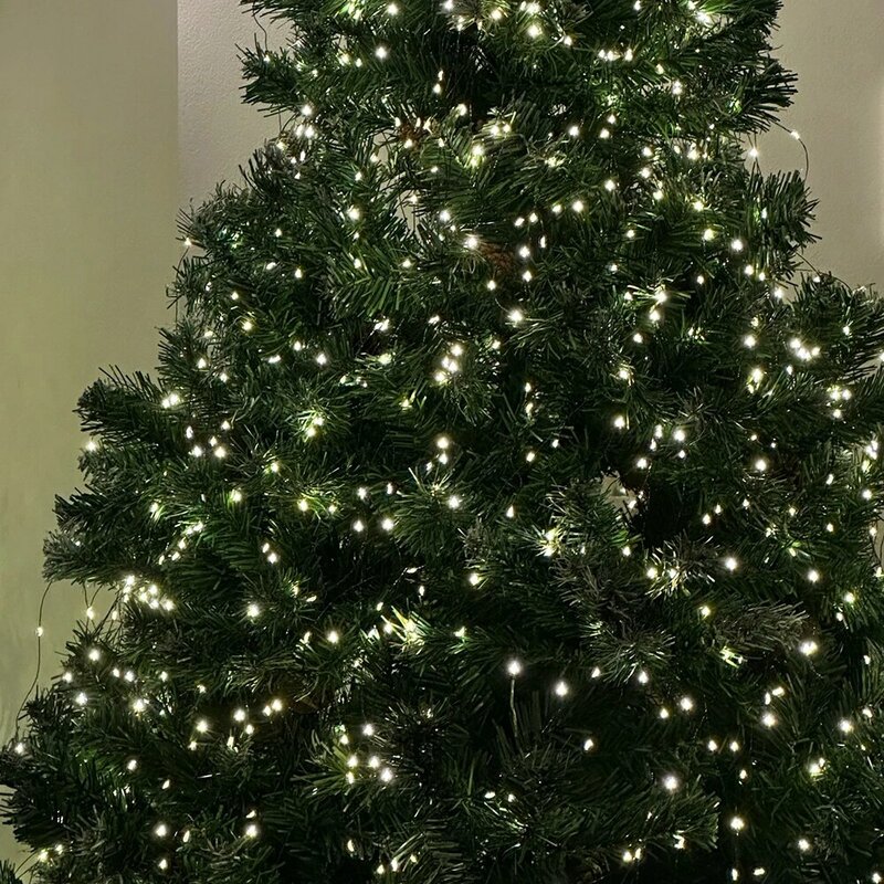 100 متر LED سلسلة أضواء الجنية السلك الأخضر إضاءة خارجية لعيد الميلاد شجرة جارلاند للعام الجديد شارع ديكور حفلات الزواج المنزل