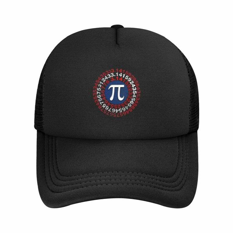 Pi日数学野球帽、メッシュ帽子、サンキャップ、ピーク、面白い、大人