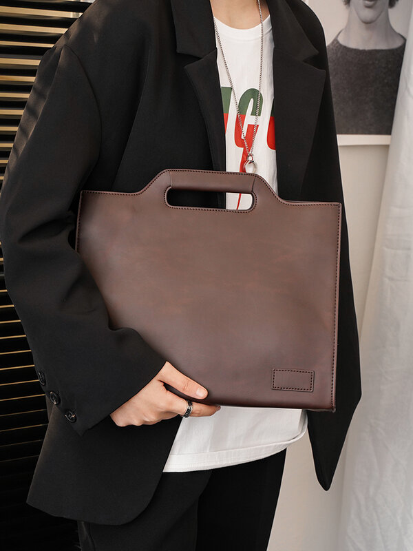 Мужская сумка, Повседневная молодежная сумка через плечо, деловой портфель, формирующая сумка для файлов, Ретро сумка