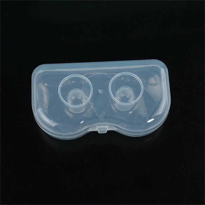 Protezioni per capezzoli in silicone morbido ultrasottile da 2 pezzi, forma conica per l'allattamento seno del bambino con