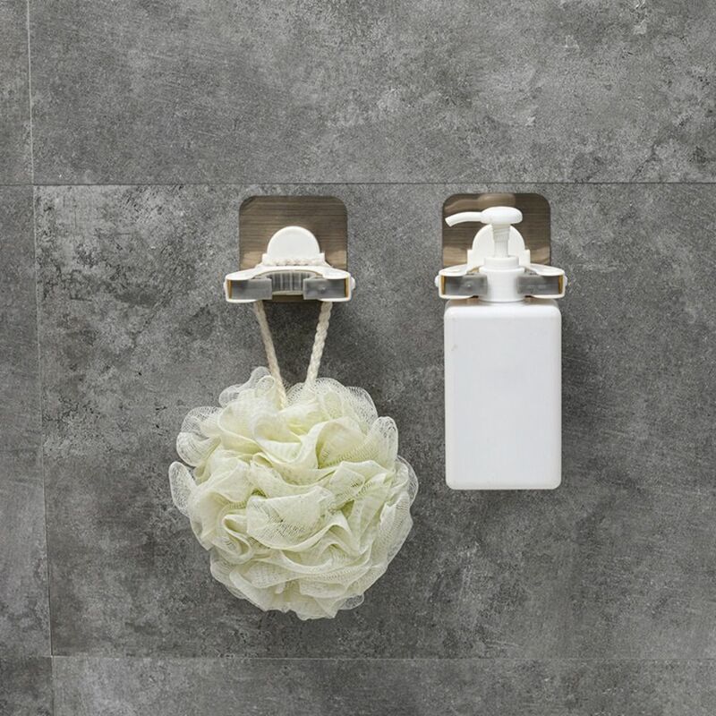 Loch freies Dusch gel Flaschen regal Wand montierter Kunststoff-Flüssig seifen halter Selbst klebender Shampoo-Halter halter