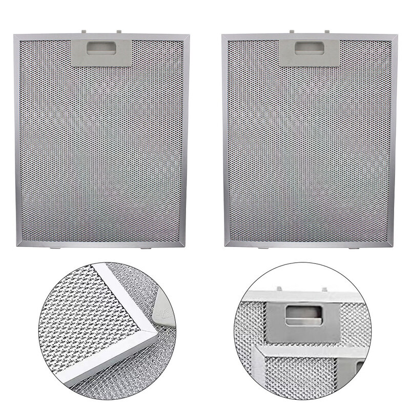 2 pezzi filtri per cappa aspirante estrattore in rete metallica in acciaio inossidabile filtro di sfiato ventilatori di scarico aria a rete filtri 320x260mm