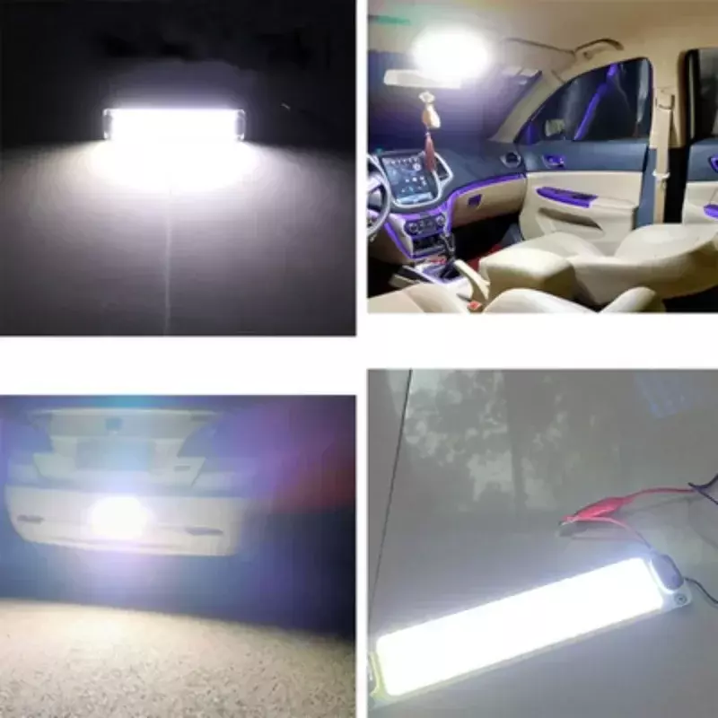 108 LED oświetlenie COB wewnętrzna lampa do odczytu samochodu ciężarowego światła kopułowe wysokiej jasności Panel żarówki z przełącznikiem 12V-85V
