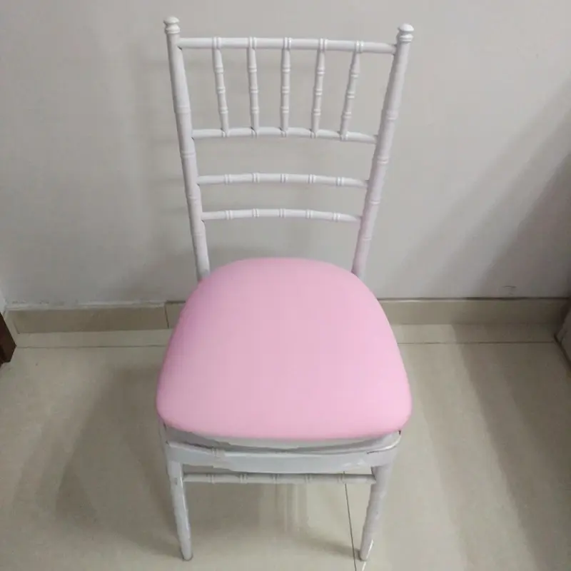 Funda elástica de Color liso para asiento de Silla, cubierta de moda para banquete en casa