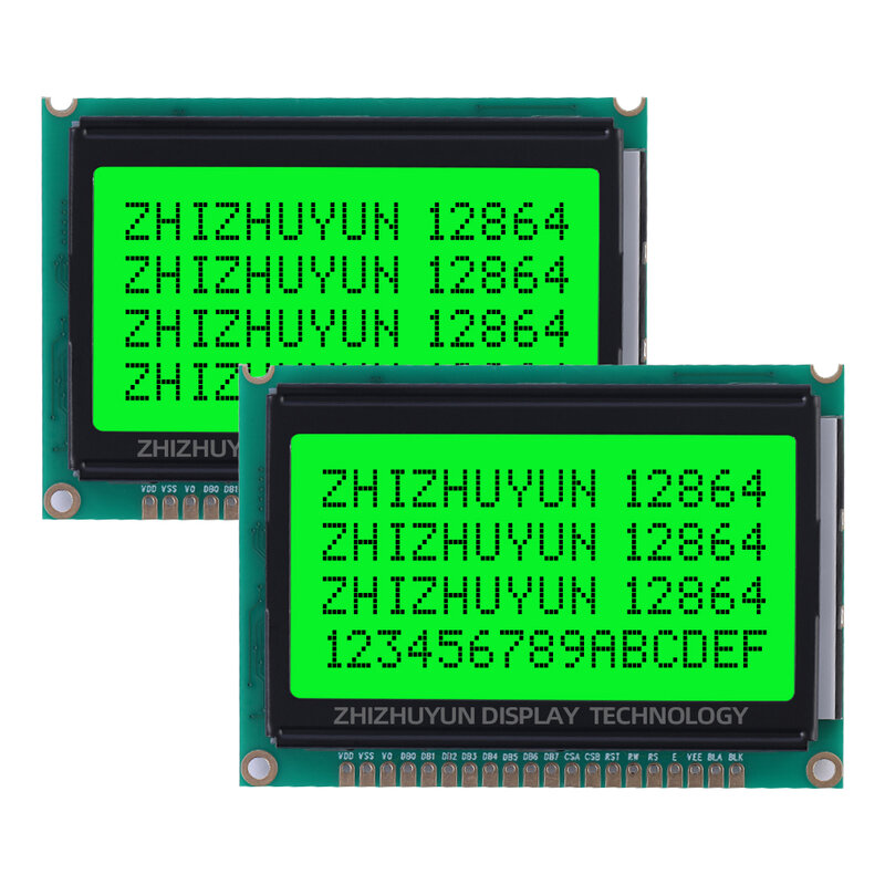 Pantalla LCD 12864-D1 BTN, película negra, 128x64, módulo LCM, 75MM x 52,7 MM, entrega directa de fábrica