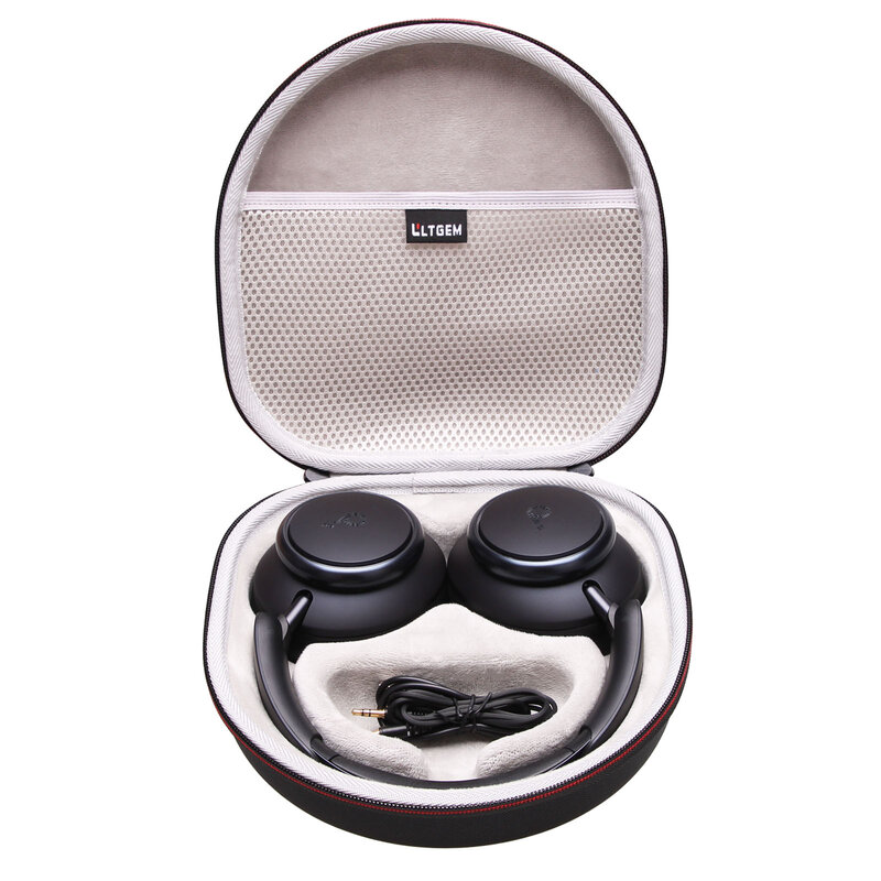 LTGEM-funda rígida para auriculares Anker Soundcore Space Q45/Q35, carcasa rígida adaptable con cancelación de ruido, bolsa de almacenaje de transporte protectora