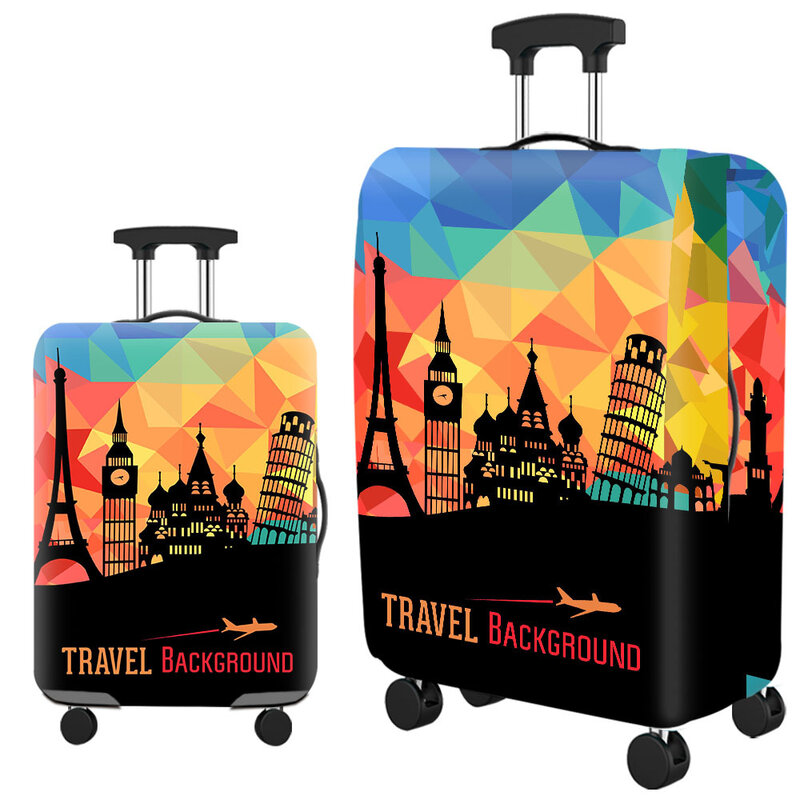 Tuta con cerniera per copertura protettiva per bagagli elastici spessi per borsa da 18-32 pollici copri valigia accessori da viaggio per la copertura del carrello