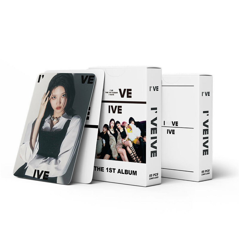 IVE THE 1ST LOMO Card Album, Álbum de cartões fotográficos, Girl Group Eleven, Coleção Fan, Cartão postal de impressão, 55 Folhas por Conjunto