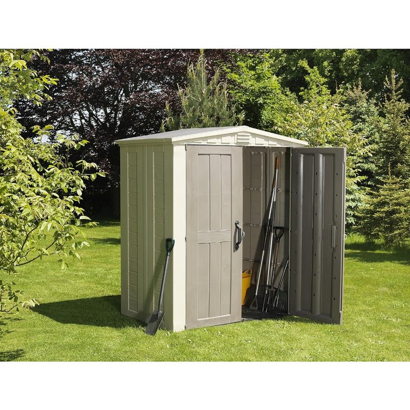 6x3 Outdoor Storage Shed Kit-Perfect to Store Patio Furniture, Garden Tools Bike Accessories, Beach Chairs and Push Lawn Mower