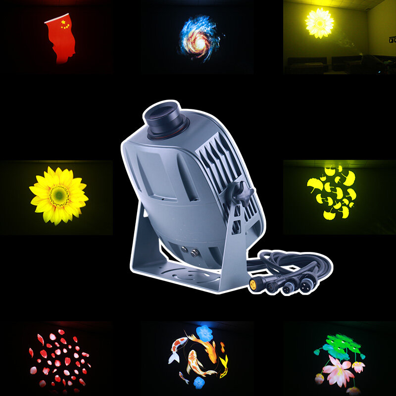 Рекламные светильники 200 Вт, проектор с логотипом, наружный водонепроницаемый светодиодный проектор с рисунком стандарта Ip66 для фестиваля Adv