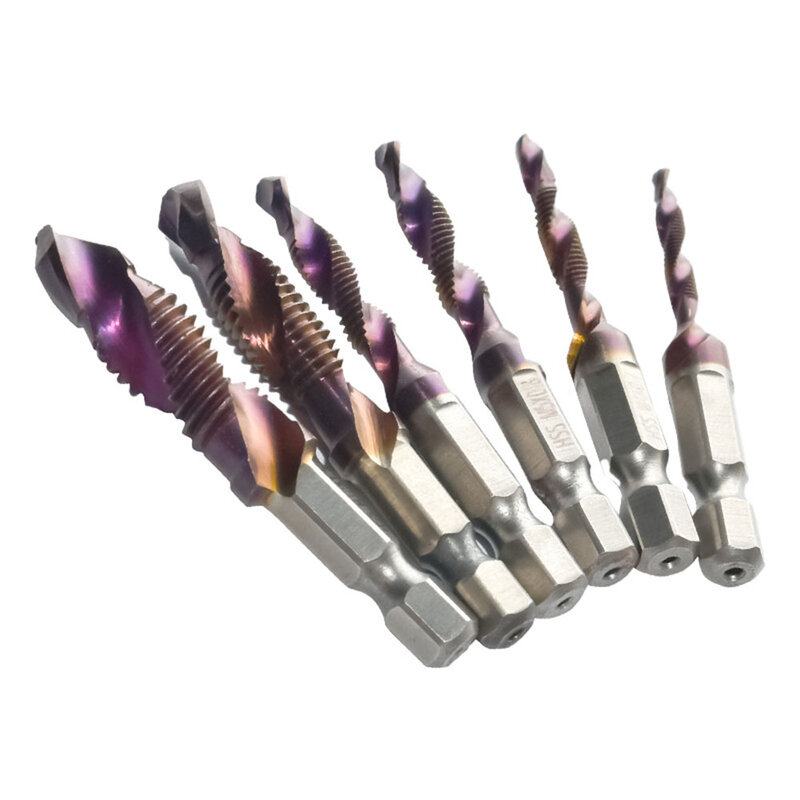 Screw Bit Tap Drill Bit High-speed Steel Hex Shank 1Pcs For Fast Drilling And Tapping Durable High Quality New