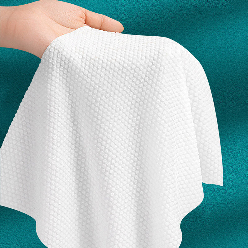 170Pcs 20*20CM Thickened Cotton Disposable Face Towel Facial Wash Cloth Dry And Wet Use Wipes Makeup Remover Cleansing Paper
