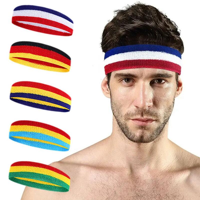 Головная повязка унисекс для мужчин и женщин, Эластичная головная повязка для тренажерного зала, прочная Эластичная головная повязка для фитнеса и баскетбола J3G4