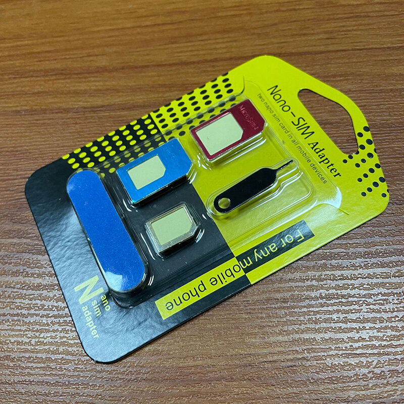 2 buah alat reparasi ponsel, adaptor kartu SIM 5 dalam 1 untuk IP 5 Nano Sim Adapter Set kartu SIM penuh adaptor kartu Sim