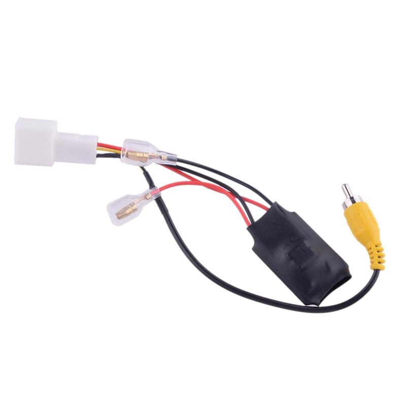 2 sztuki 4 Pin samochodowa kamera cofania kable w wiązce retencji Adapter do kabla przewód Plug Adapter złącza cofania dla Toyota