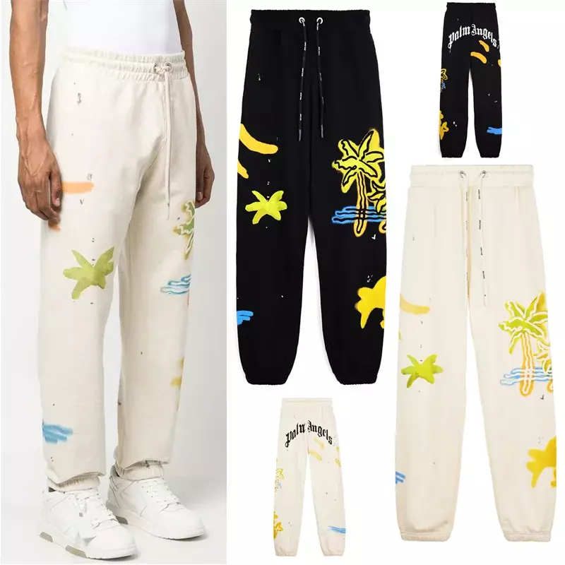 2024 New palm angels Wave men's and women's Casual trousers sports men's and women's trend