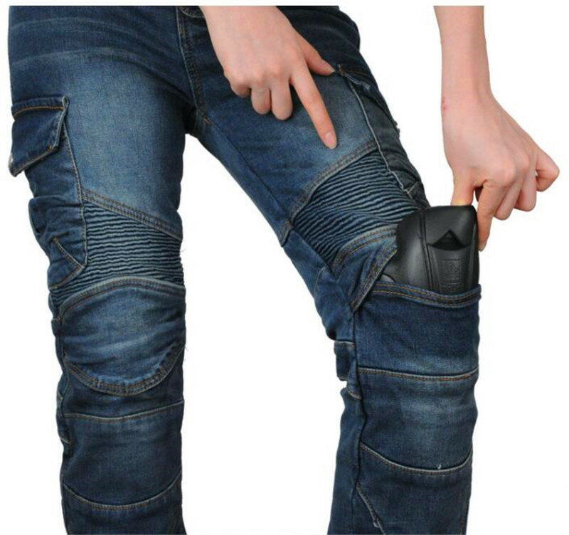 Jeans da moto elasticizzati mimetici di nuovo stile pantaloni da ciclismo da motociclista da donna Casual resistenti alla caduta con 4 protezioni