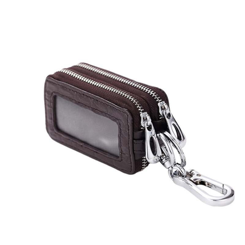 Portátil Car Key Holder Bag, prático à prova de choque, estojo de couro reutilizável, adequado para casa, ao ar livre, uso diário